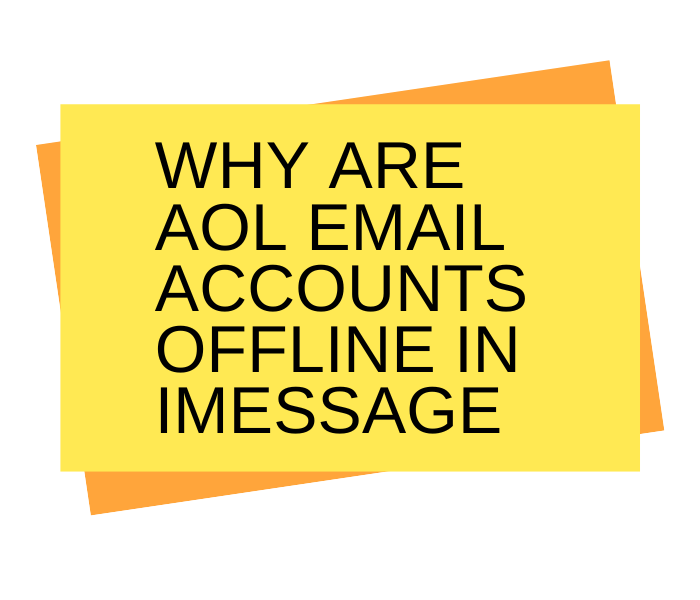 Why are aol email accounts offline in imessage.png